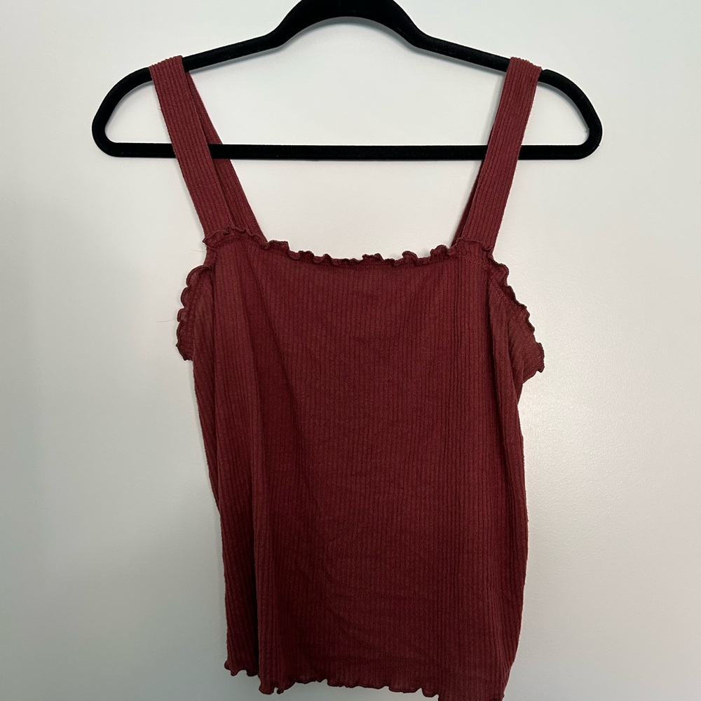 American Eagle Outfitters cropped ribbed tank top